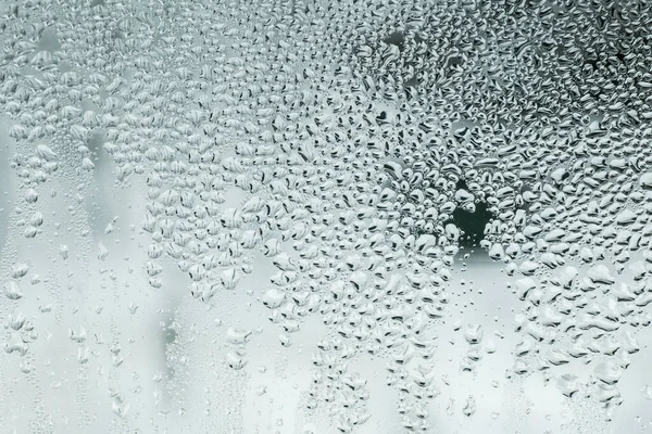 Waterdruppels Glas Winter — Stockfoto