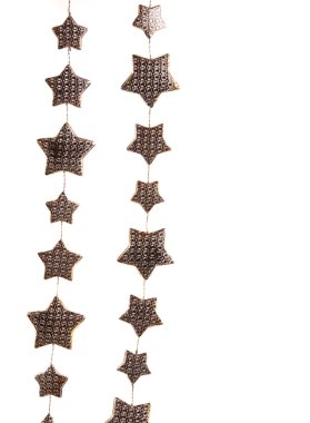 Beyaz arkaplanda Noel süslemesi