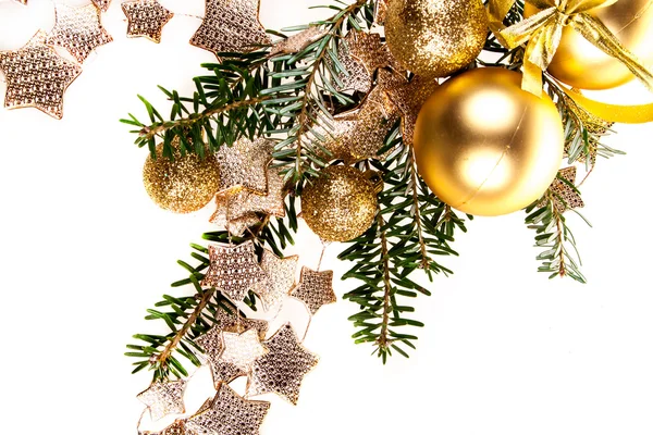 Jule dekoration på hvid baggrund - Stock-foto
