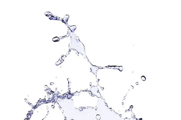 Purple water splash isolated on white background — Stock Photo, Image