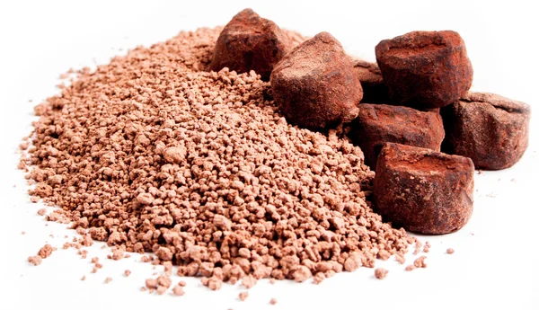 Cacao su sfondo bianco — Foto Stock