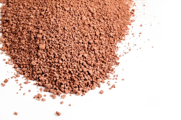 Cacao op een witte achtergrond — Stockfoto