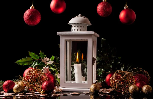 Christmas decoration lantern — Stock Photo, Image