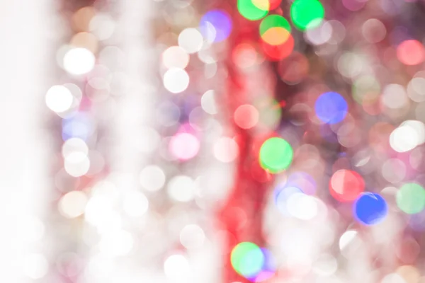 色のクリスマス ライトのクリスマスの背景 — ストック写真