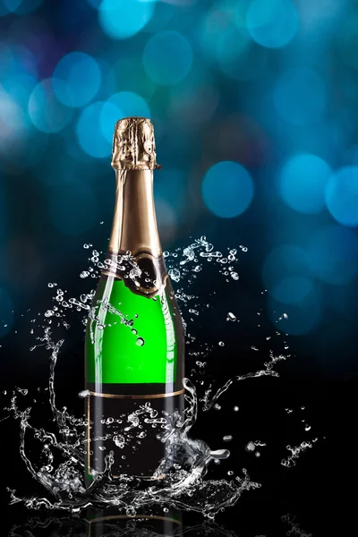 Champagner im neuen Jahr — Stockfoto