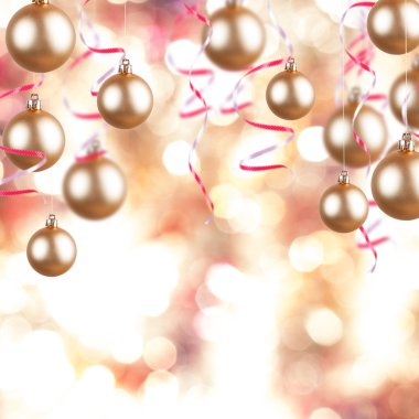 altın altın arka plan Christmas süsler