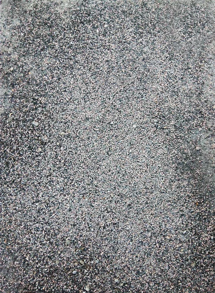 粗糙的沥青表面 灰蒙蒙的小岩石路 背景纹理 顶视图 — 图库照片