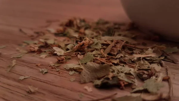 Nahaufnahme Von Getrockneten Lindenblüten Diese Heilkräuter Können Tee Verwendet Werden — Stockfoto