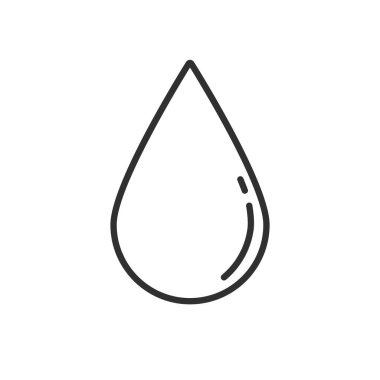 Su damlası simgesi, grafik tasarım şablonu, vektör illüstrasyonu