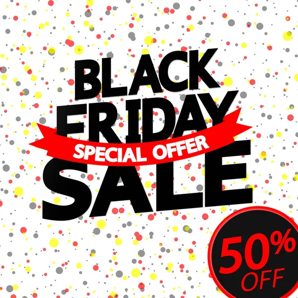 Black Friday Sale Fora Modelo Design Cartaz Desconto Oferta Temporada — Vetor de Stock