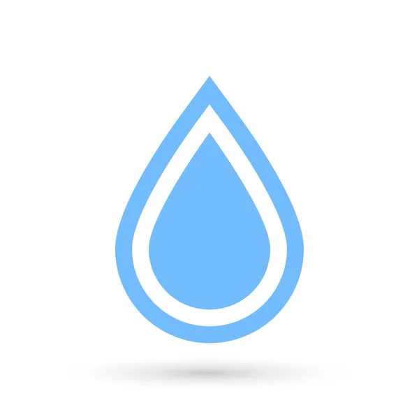 Icono Gota Agua Plantilla Diseño Gráfico Ilustración Vectorial — Archivo Imágenes Vectoriales