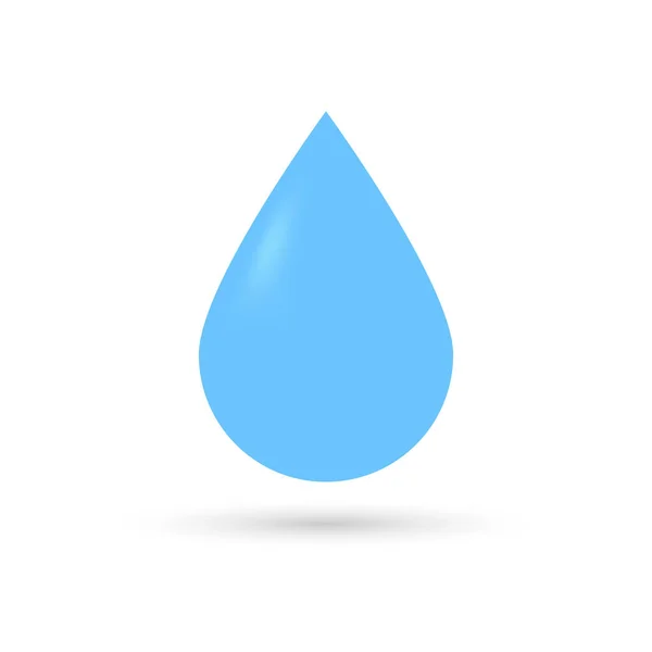 Icono Gota Agua Plantilla Diseño Gráfico Ilustración Vectorial — Archivo Imágenes Vectoriales