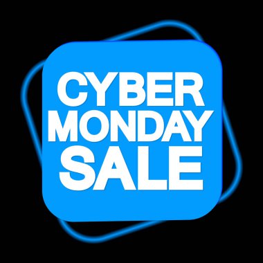 Cyber Monday Sale, banner design template, clearance offer, end of season deal, vector illustration