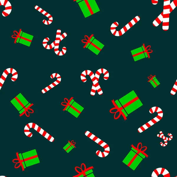 Patrón Sin Costuras Navidad Plantilla Diseño Póster Navidad Ilustración Vectorial — Archivo Imágenes Vectoriales