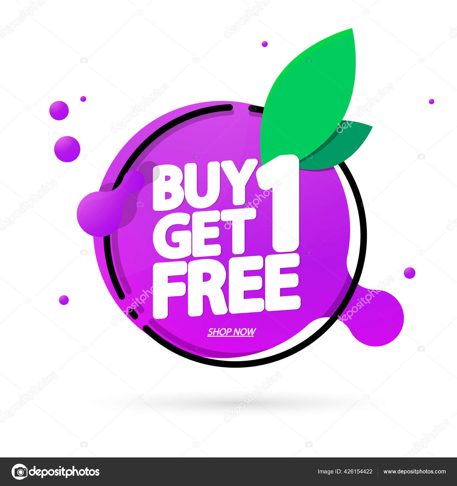Buy Get Free Sale Banner Design Template Discount Tag Bogo Stock Vector by  ©Denis_Sined 426154422