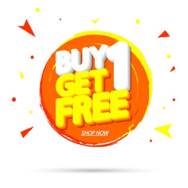 1 alana 1 bedava, indirimli pankart tasarım şablonu, indirim etiketi, bogo, en düşük fiyat, harcayın ve daha fazla tasarruf edin, vektör ilüstrasyonu