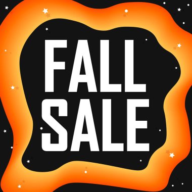 Sonbahar Satışı, Sonbahar indirimi poster tasarım şablonu, özel teklif, harcayın ve daha fazla tasarruf edin, vektör illüstrasyonu