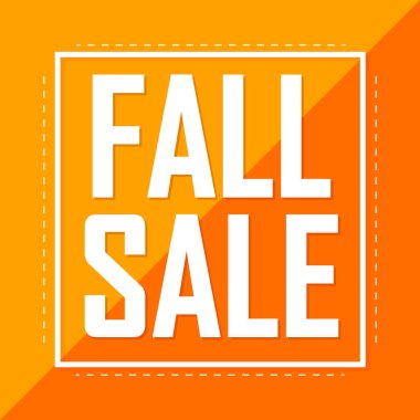 Sonbahar Satışı, Sonbahar indirimi poster tasarım şablonu, özel teklif, harcayın ve daha fazla tasarruf edin, vektör illüstrasyonu