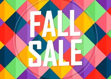 Sonbahar Satışı, Sonbahar indirimi poster tasarım şablonu, özel teklif, harcayın ve daha fazla tasarruf edin, vektör illüstrasyonu