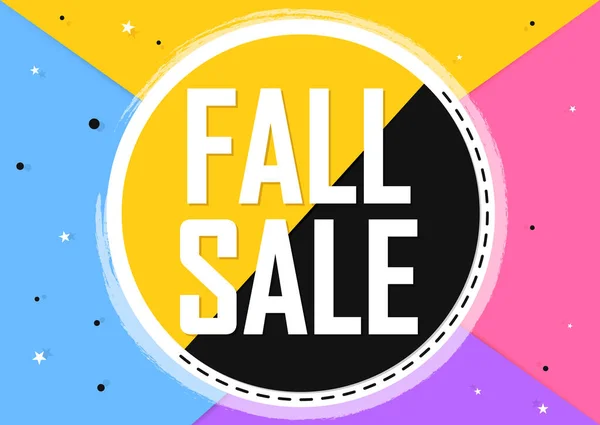 Fall Sale Autumn Discount Poster Design Template Special Offer Spend — Stock Vector