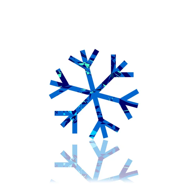 Snowflake Icon Winter Symbol Template Flat Graphic Design Cold Sign —  Vetores de Stock