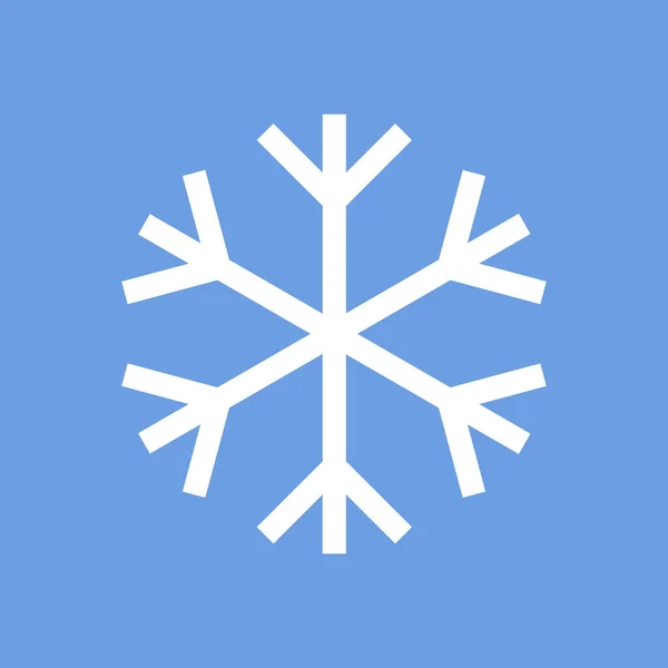 Snowflake Icon Winter Symbol Template Flat Graphic Design Cold Sign — Vetor de Stock