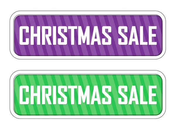 Nastavit Vánoční Prodej Bannery Design Šablony Vánoční Sleva Značky Nabídnout — Stockový vektor