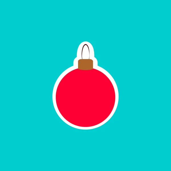 Weihnachtsbaum Spielzeugikone Xmas Grafik Design Vorlagenschild Feiertagssymbol Für Web Und — Stockvektor