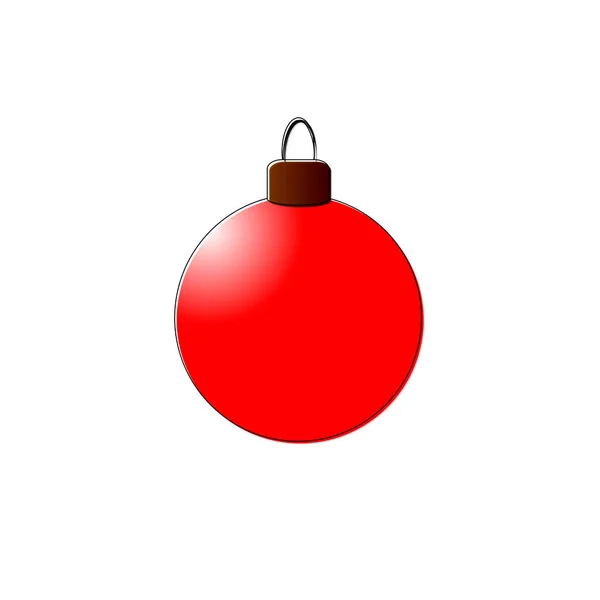 Weihnachtsbaum Spielzeugikone Xmas Grafik Design Vorlagenschild Feiertagssymbol Für Web Und — Stockvektor