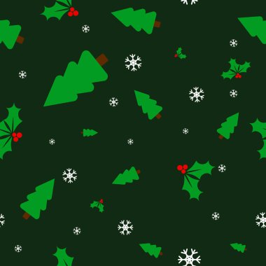 Noel kusursuz desen, Xmas poster şablonu, vektör illüstrasyonu 