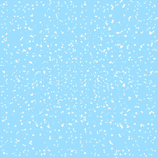 Білий Сніг Падає Зимовий Безшовний Візерунок Шаблон Дизайну Плакату Векторні — стоковий вектор