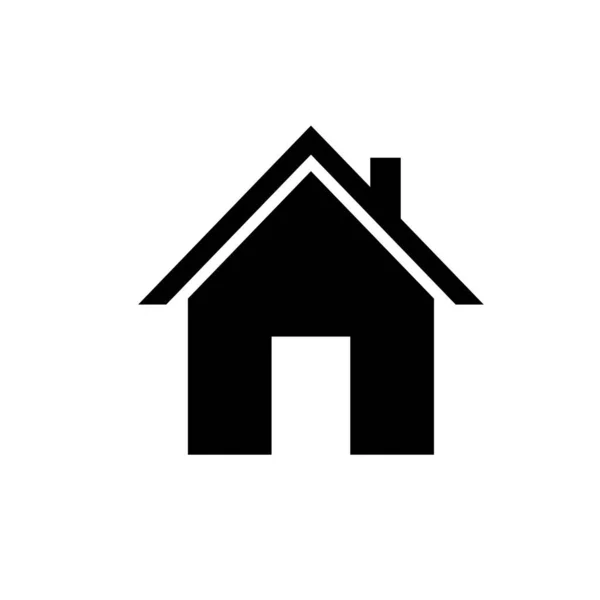 Inicio Icono Símbolo Casa Plantilla Diseño Gráfico Plano Signo Web — Vector de stock