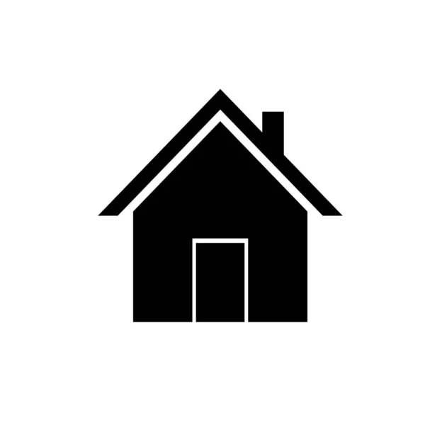 Inicio Icono Símbolo Casa Plantilla Diseño Gráfico Plano Signo Web — Vector de stock