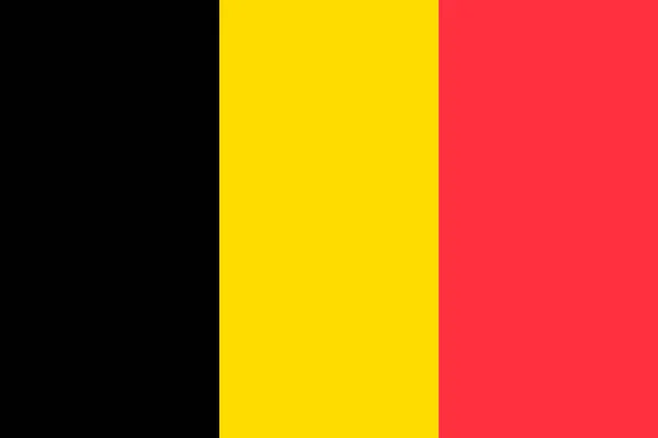Bandiera Del Belgio Illustrazione Vettoriale — Vettoriale Stock