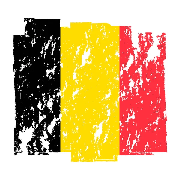 Térkép Belgium Banner Grunge Brush Vector Illustration — Stock Vector