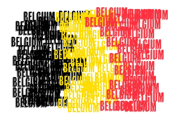 Bandera Bélgica Ilustración Vectorial — Vector de stock