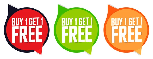 Kaufen Get Free Set Sale Banner Design Vorlage Rabatt Tags — Stockvektor