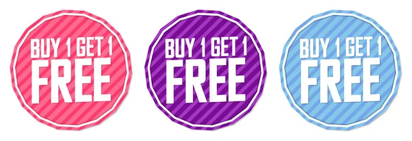 Kaufen Get Free Set Sale Banner Design Vorlage Rabatt Tags — Stockvektor