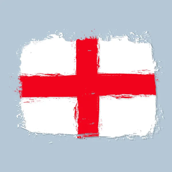 Térkép England Banner Grunge Brush — Stock Vector