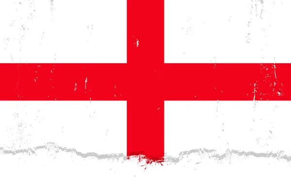 イギリスの国旗 グランジブラシのバナー 原色の背景 ベクターイラスト — ストックベクタ
