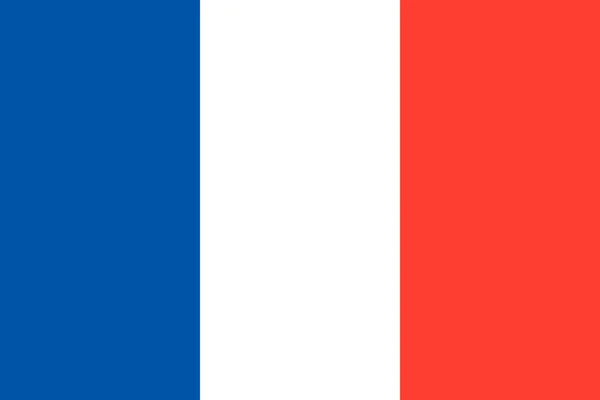 French Flag Vector Illustration — 스톡 벡터