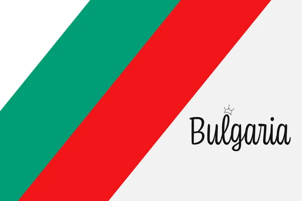 Bulgaarse Vlag Vectorillustratie — Stockvector