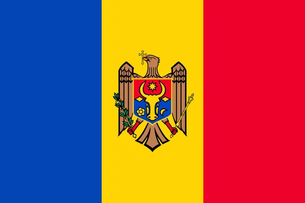 Flag Moldova Vector Illustration — Stock Vector