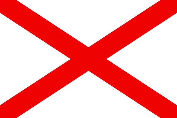 Прапор Північної Ірландії Ілюстрація — стоковий вектор