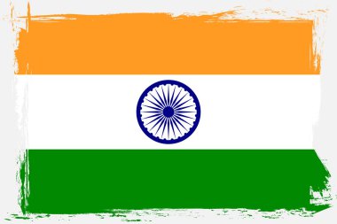 Hindistan Ulusal Bayrağı, grunge fırçalı bayrak