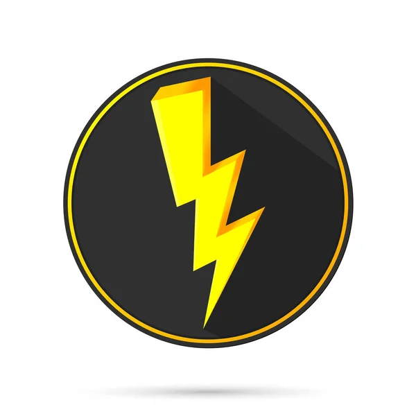 Lightning Bout Power Icon Grafisch Ontwerp Template Elektrisch Bord Vector — Stockvector