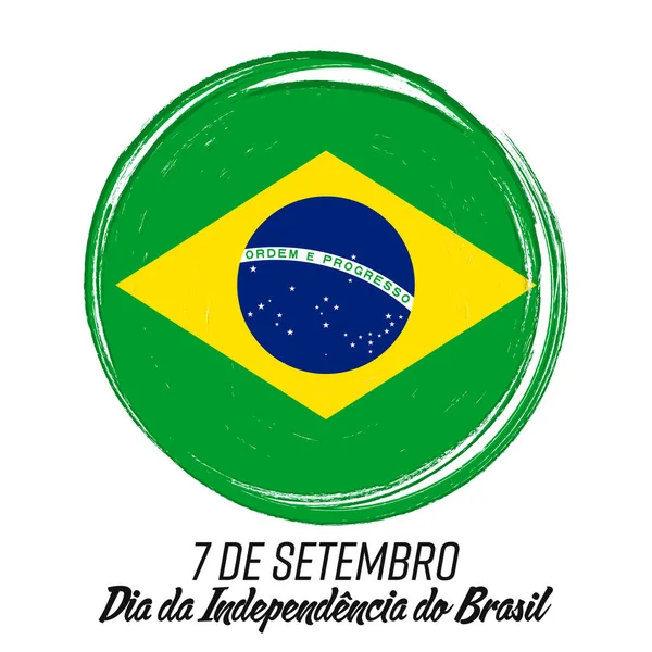 브라질의 독립기념일 국가의 상징물 — 스톡 벡터
