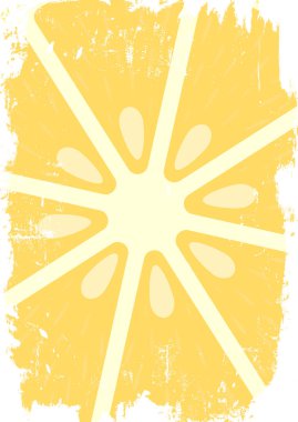 Turuncu meyve arka planı. Poster tasarımı şablonu, iniş sayfası, vektör illüstrasyonu