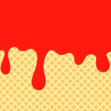 Eriyen dondurma, poster tasarımı şablonu, lezzetli afiş, vektör illüstrasyonu