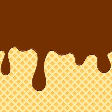 Eriyen dondurma, poster tasarımı şablonu, lezzetli afiş, vektör illüstrasyonu